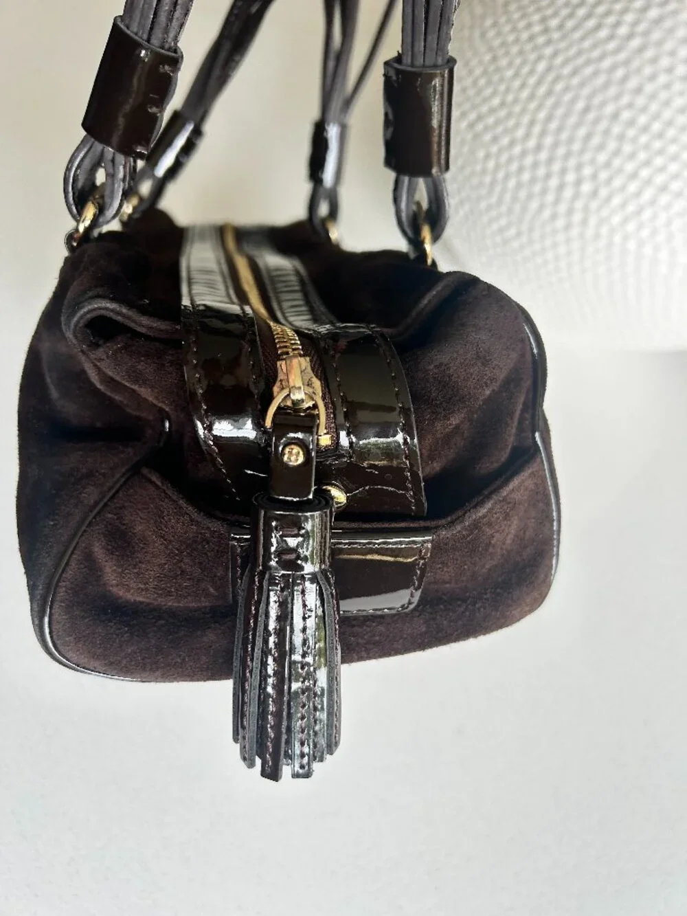 Kate Spade Chocolate Brown Suede Handbag